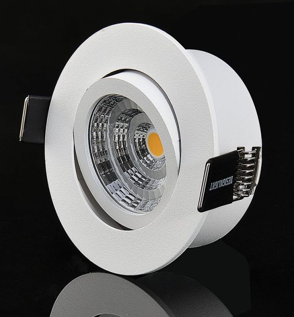 Q-1MW vinklingsbar downlight vit