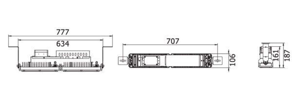 LHB-230 Linjär High Bay - Skissbild